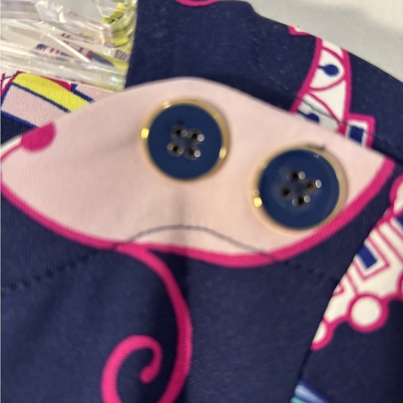 Talbots Jersey Paisley Shift Dress Size P. 3/4 Sleeve Boat Neck    SKU 11 - Picture 3 of 12